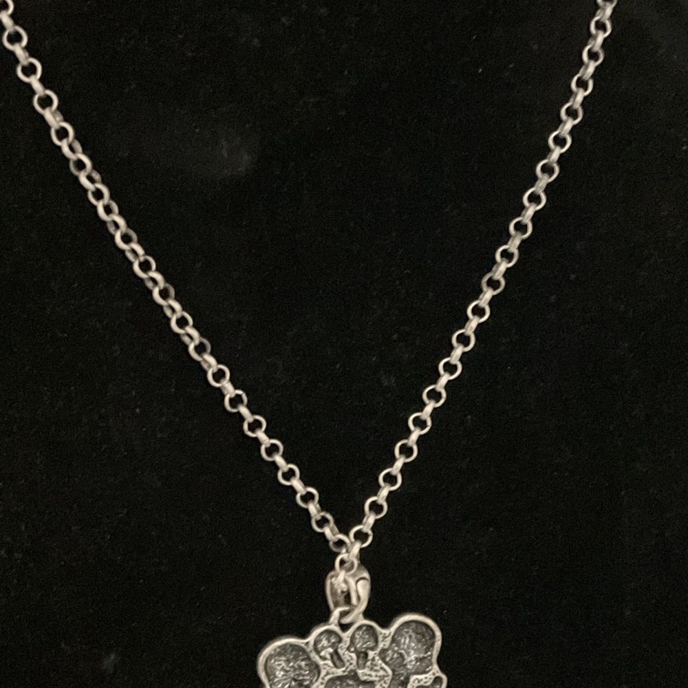 Solid Silver Chain,& Skulls With Crystal Eyes Pen… - image 4